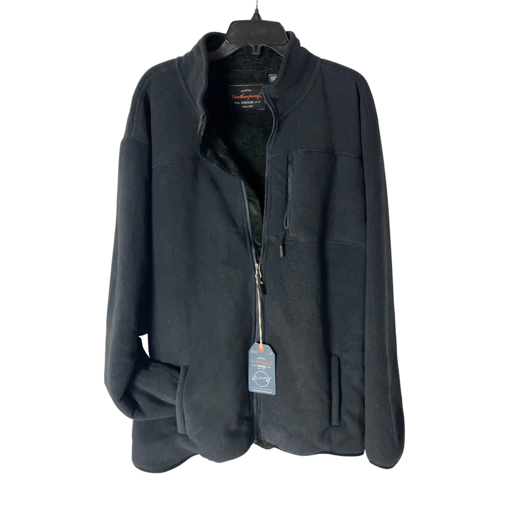 Weatherproof Faux Shearling Lined Funnel Neck Jacket Dark Navy‎ XL